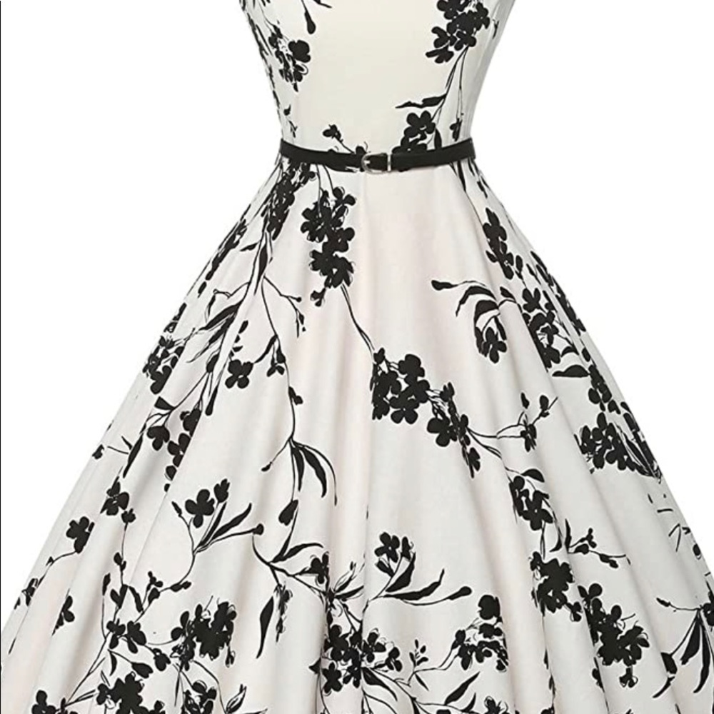 Dress with under skirt